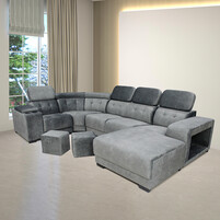 Lavo Fabric U Shape Sofa 6060